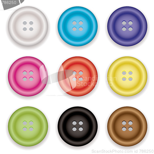 Image of clothes buttons icons