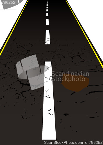 Image of road pot hole