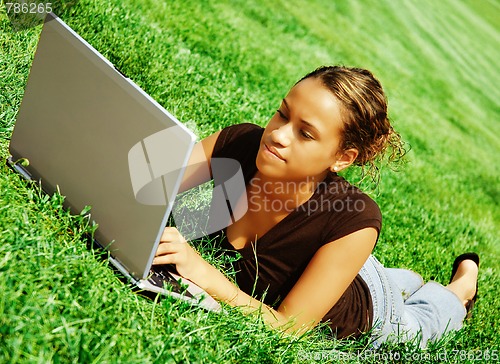 Image of Laptop Girl