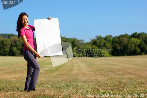 Image of Girl With Poster