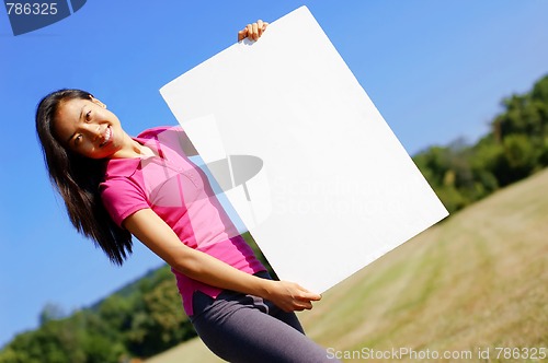 Image of Girl With Poster