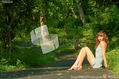 Image of Pretty Girl Sitting