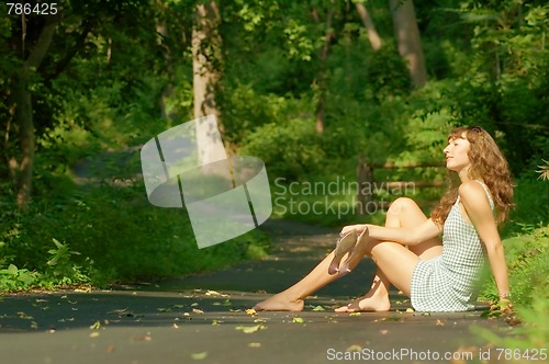 Image of Pretty Girl Sitting