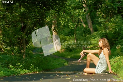 Image of Pretty Girl Sitting