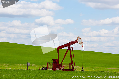 Image of Red Pumpjack