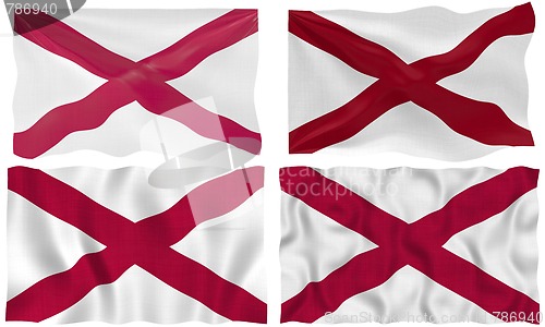 Image of four flags of alabama