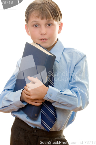Image of Schoolboy with a book