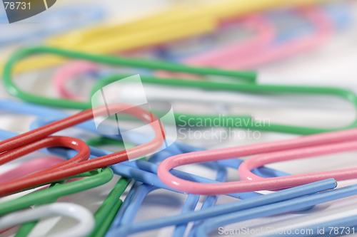 Image of colorful paper clips