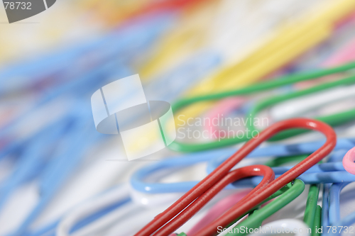 Image of colorful paper clips