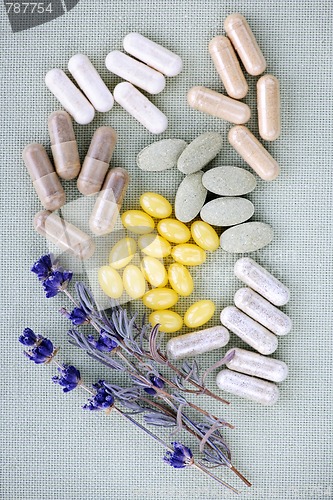 Image of Herbal supplement pills