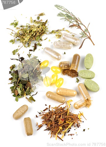 Image of Herbal supplement pills