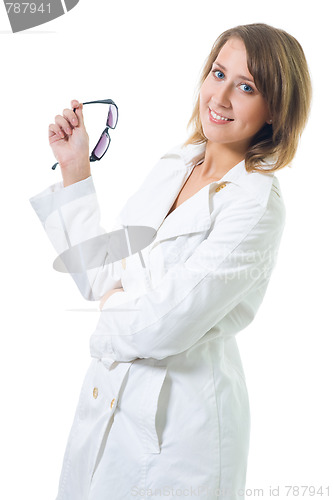 Image of Woman hold glasses