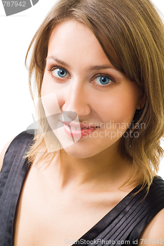 Image of Face of smiling woman 