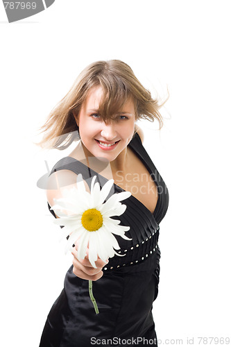 Image of Woman with camomile