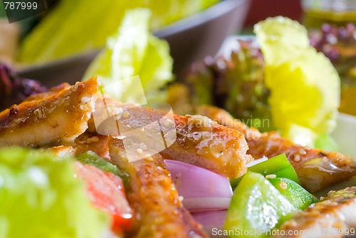 Image of sesame chicken salad
