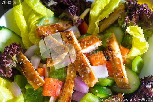 Image of sesame chicken salad