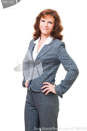 Image of Positive confident bussiness woman