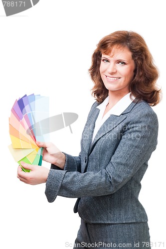 Image of woman picking color