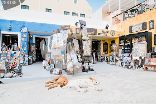 Image of Santorini beautiful buildings