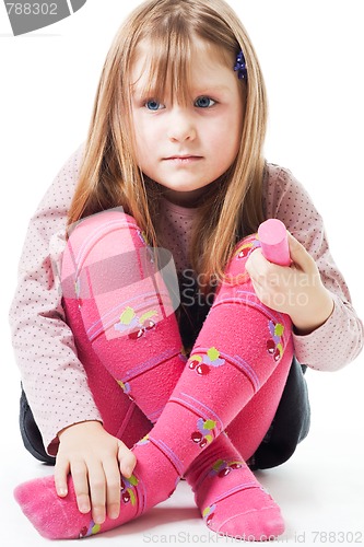 Image of Sad little girl