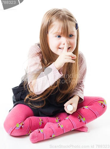 Image of Funny little girl