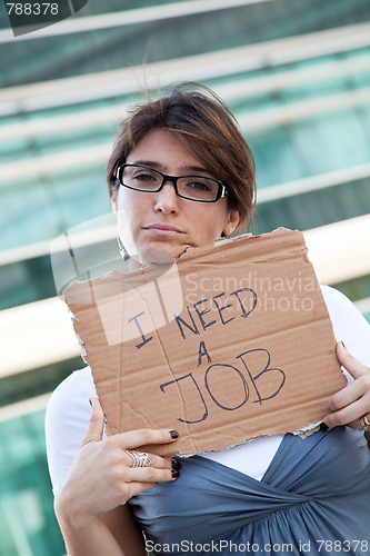 Image of Unemployed woman