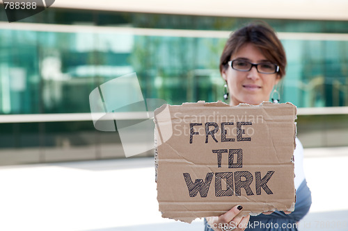 Image of Unemployed woman