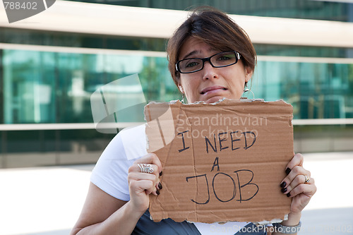 Image of Unemployed woman