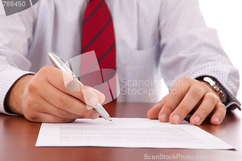 Image of Signing a contract
