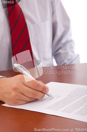 Image of Signing a contract