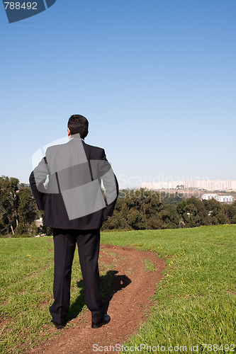Image of Alone at the field