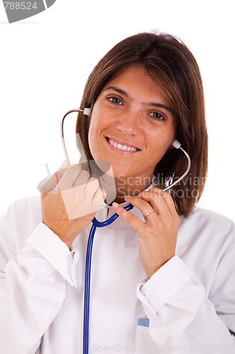 Image of friendly woman doctor