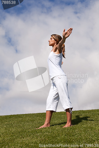 Image of woman enjoying the fresh air