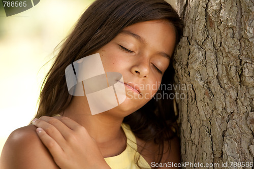 Image of young child enjoying nature