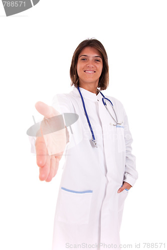 Image of Friendly female doctor