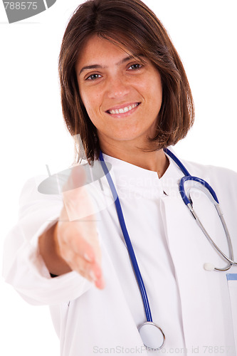 Image of Friendly female doctor