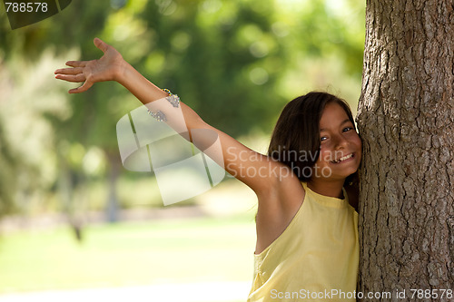 Image of young child enjoying nature