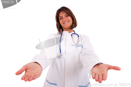 Image of Friendly female doctor