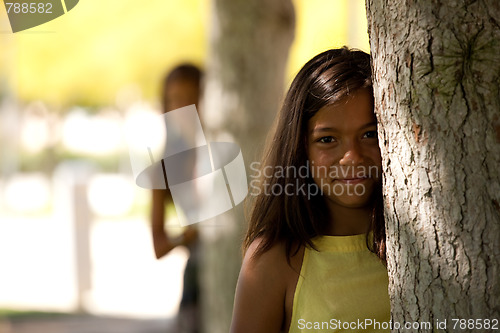 Image of Looking bewind a tree