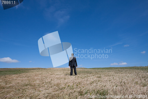 Image of Alone at the field