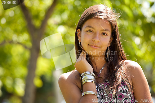 Image of teenage girl at the park