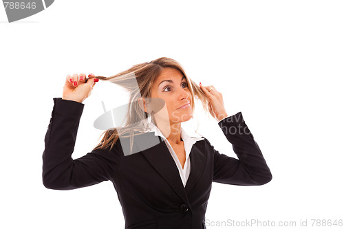 Image of Businesswoman in stress