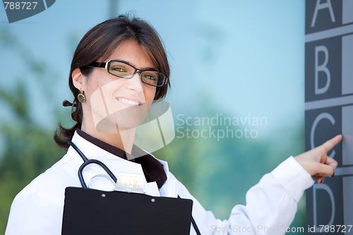 Image of Friendly female doctor