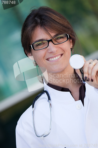 Image of Friendly female doctor