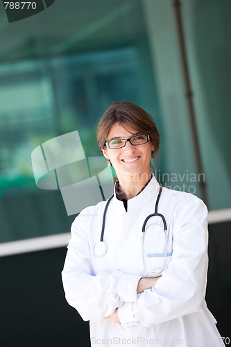 Image of Friendly female doctor