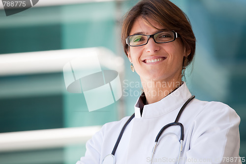 Image of Friendly female doctor