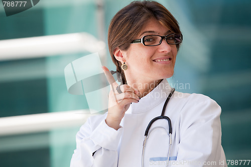 Image of Friendly female doctor