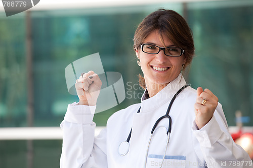 Image of Friendly female doctor