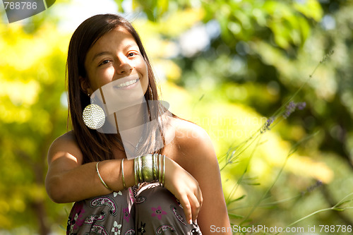 Image of teenage girl at the park