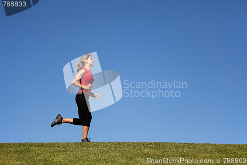 Image of woman running